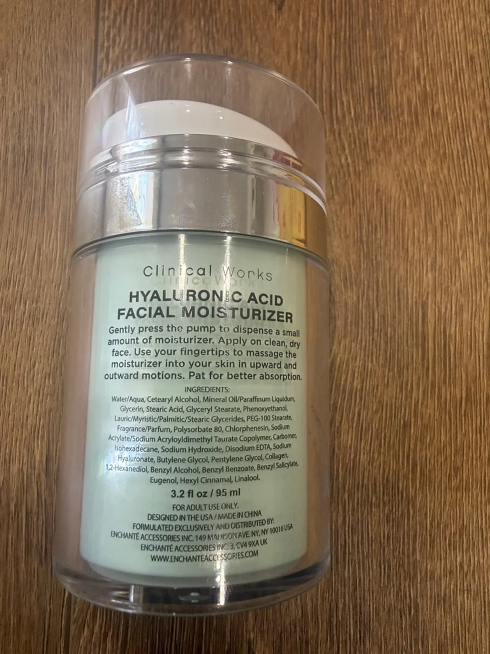 Clinical Works Hyaluronic Acid Facial Moisturizer - Light Mint